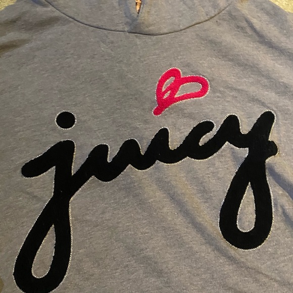 JUICY COUTURE cropped grey sweatshirt - Picture 2 of 6